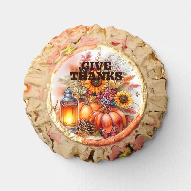 Give Thanks – Lantern Glow  Reese's Peanut Butter Cups (Front)