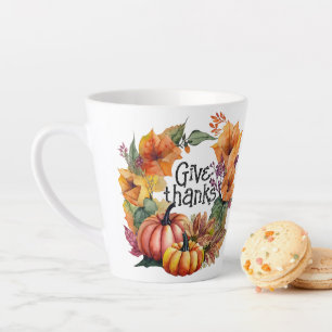 Give Thanks Latte Mug