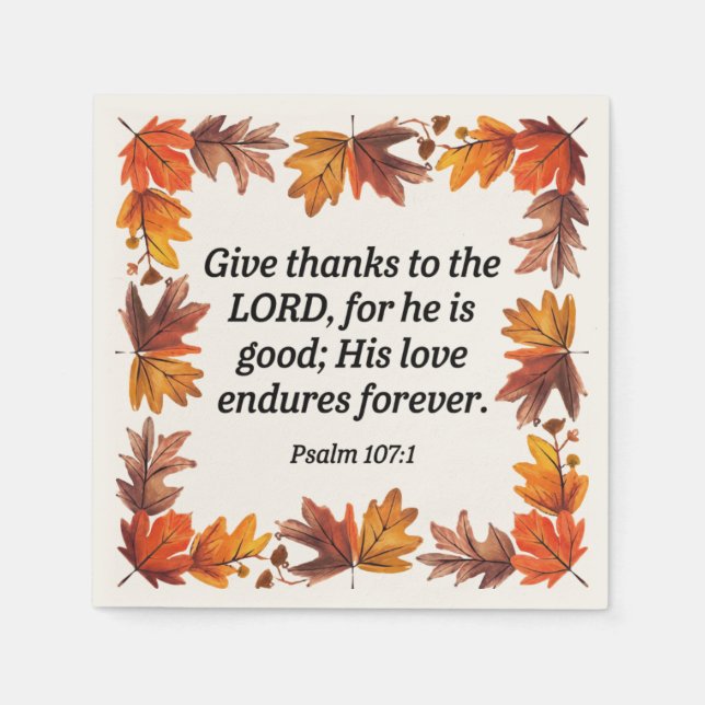 Give Thanks Napkins (Front)