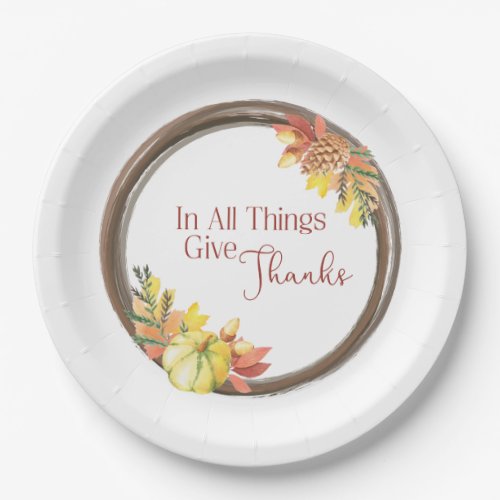 Give Thanks Paper Plate