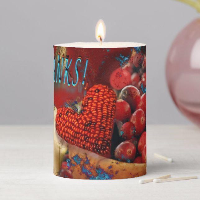 Give Thanks  Pillar Candle (In Situ)
