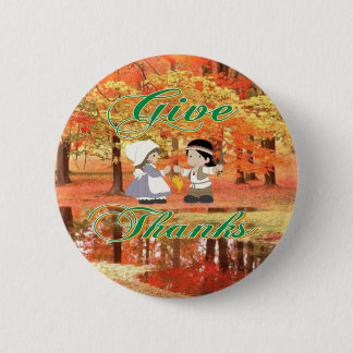 Give Thanks Pinback Button