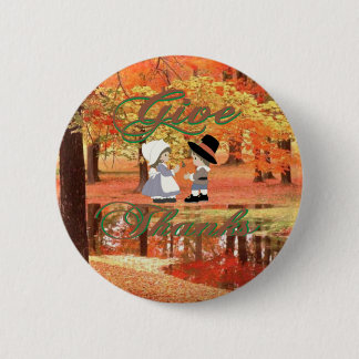 Give Thanks Pinback Button