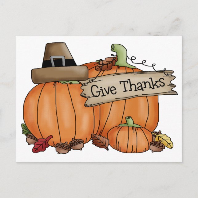 Give Thanks Postcard (Front)