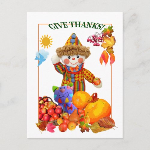 GIVE THANKS  Postcard 4 Kids