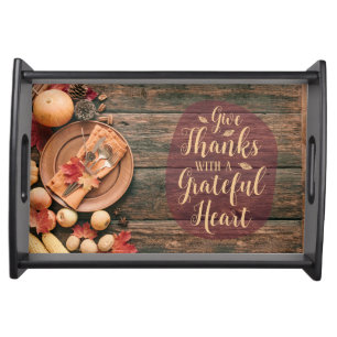 Give Thanks serving tray