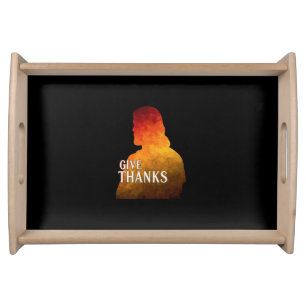 GIVE THANKS SERVING TRAY