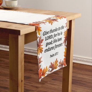 Give Thanks Short Table Runner