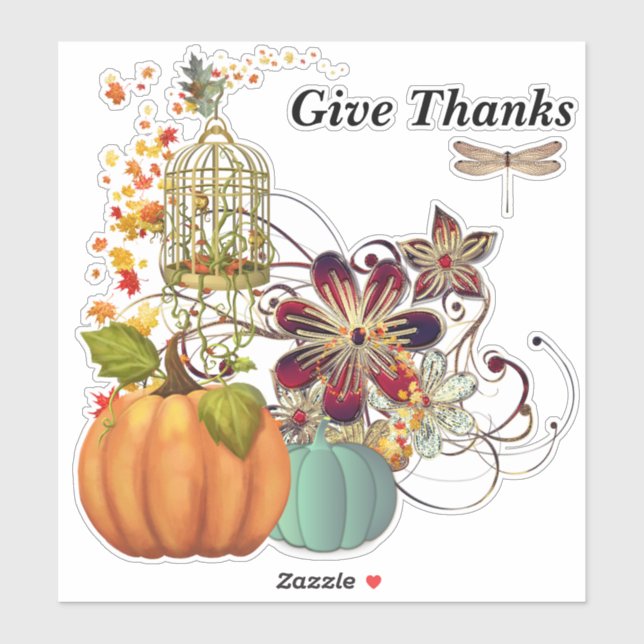 Give Thanks Sticker (Sheet)