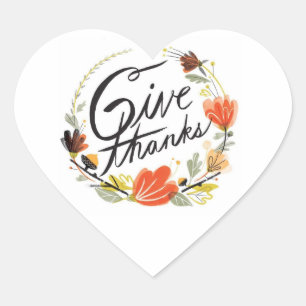 Give Thanks Stickers
