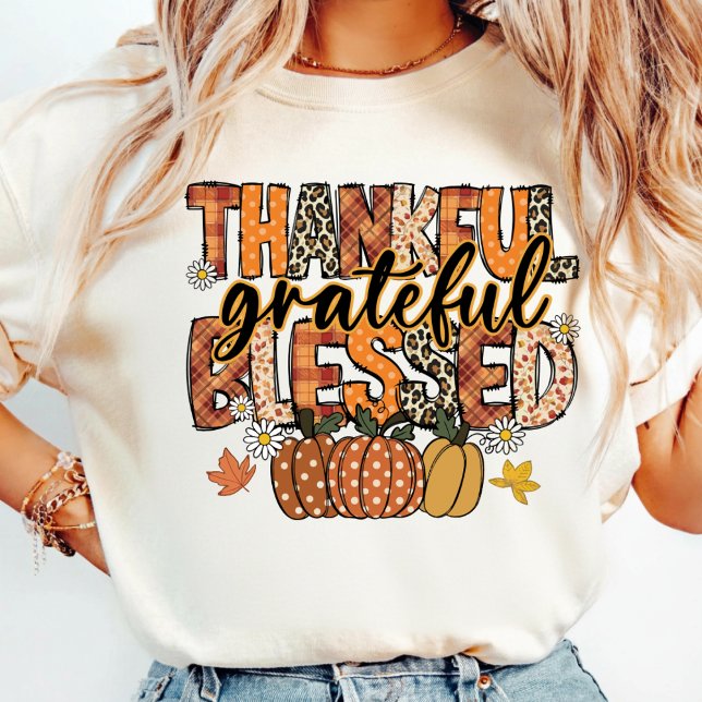 Give Thanks T-Shirt | Floral Fall Coquette Shirt (Creator Uploaded)