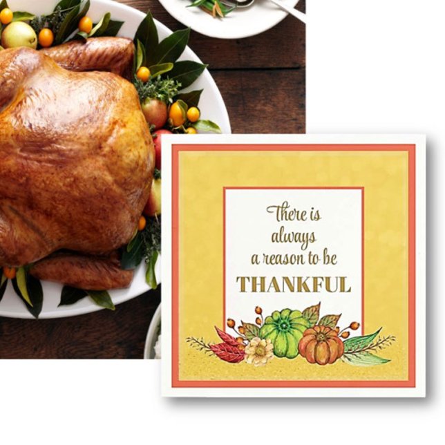 Give Thanks! Thanksgiving Autumn colors Napkins (Creator Uploaded)