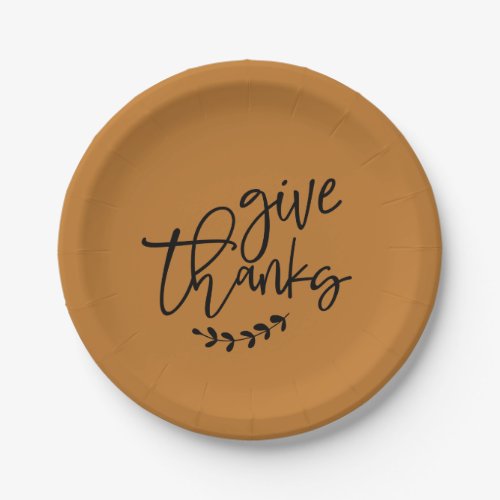 Give Thanks Thanksgiving Plates Napkins