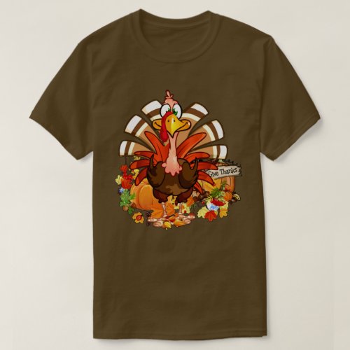 Give Thanks Thanksgiving T_Shirt