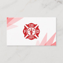 Give Thanks To A Firefighter Calling Card