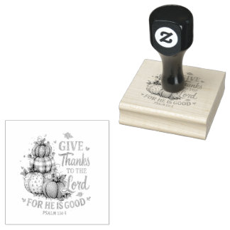 Give Thanks To...  Rubber Stamp
