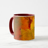 Give Thanks to the Lord Beautiful Fall Leaves Mug (Front Left)