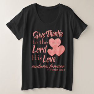Give Thanks to the Lord Bible Verse Shirts