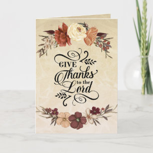Thanksgiving Cards - Give Thanks