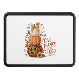 Give Thanks to the Lord,fall Pumpkin Hitch Cover