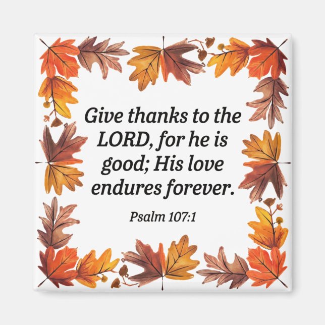 Give thanks to the Lord  Magnet (Front)