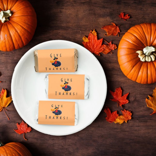 Give Thanks  turkey pie yellow Hershey's Miniatures (Creator Uploaded)