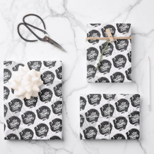 Give Thanks Turkey Thanksgiving Vintage Wrapping Paper Sheets