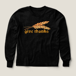 Give thanks wheat stalks  Tri-Blend shirts