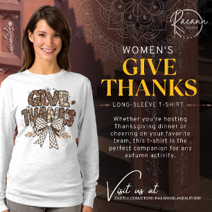 "Give Thanks" Women's Long-sleeve T-Shirt