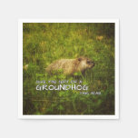 Give the gift of a Groundhog this year napkins