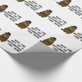 Give the gift of a Groundhog this year Wrapping Paper (Corner)