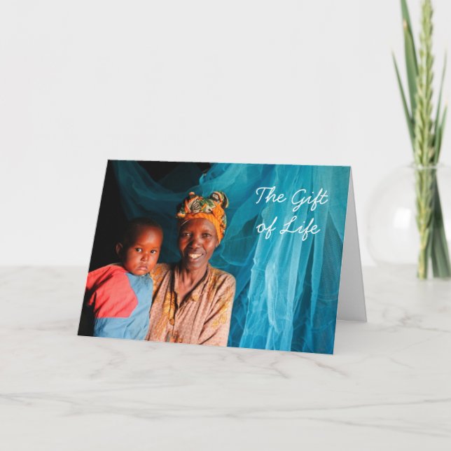 Give the Gift of Life - Give A Mos... - Customized Holiday Card (Front)