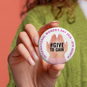 Give to Gain   International Women's Day IWD 2026 Button