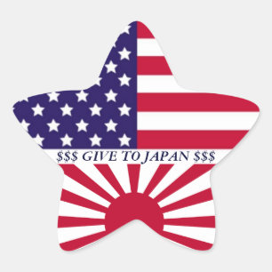 GIVE TO JAPAN STAR STICKER