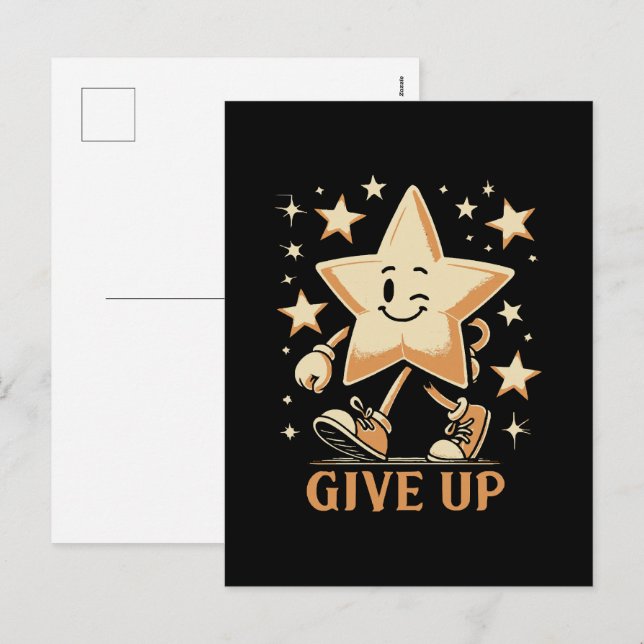 Give Up Holiday Postcard (Front/Back)