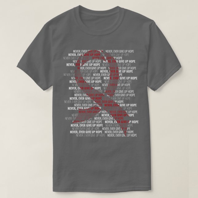 Give Up Multiple Myeloma Cancer Awareness Supporte T-Shirt (Design Front)