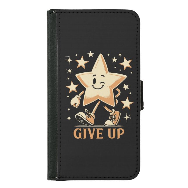 Give Up Samsung Galaxy Wallet Case (Front)