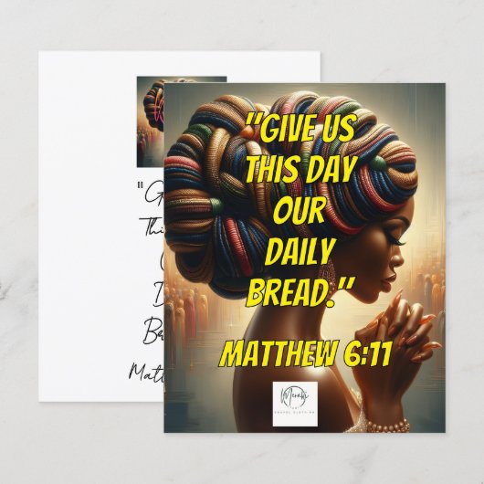 Give Us This Day Our Daily Bread." (Matthew 6:11) (Front/Back)