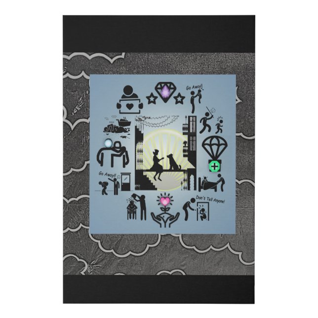 Give What You Can  Faux Canvas Print (Front)