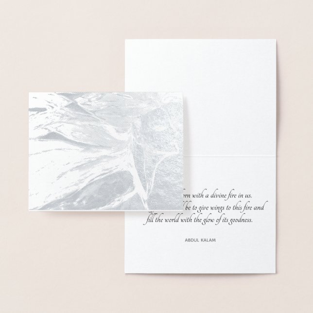 "Give Wings to Your Divine Fire" Foil Card (Display)