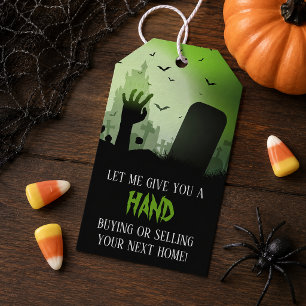 Give You a Hand Halloween Pop By Gift Tags