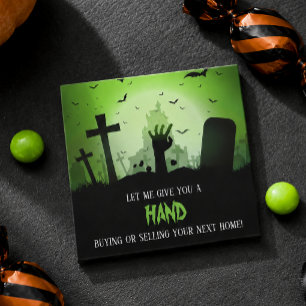 Give You a Hand Halloween Pop By Note Card