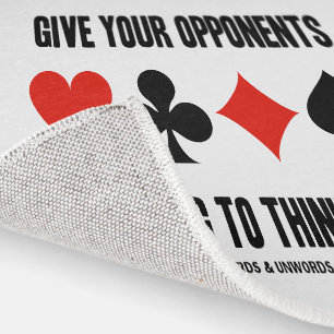 Give Your Opponents Something To Think About Rug
