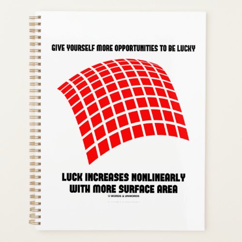 Give Yourself Opportunities Luck Surface Area Math Planner