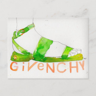 Givenchy - Fashion illustration postcard