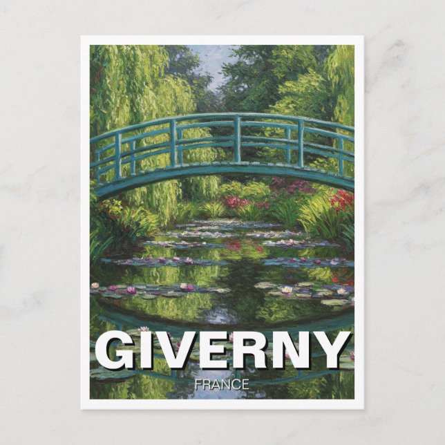 Giverny France Travel Postcard (Front)