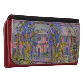 Giverny Garden Leather Wallet ~ Large by DorothyFaganFrance at Zazzle