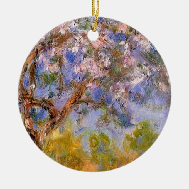 Giverny in Springtime Ceramic Ornament (Front)