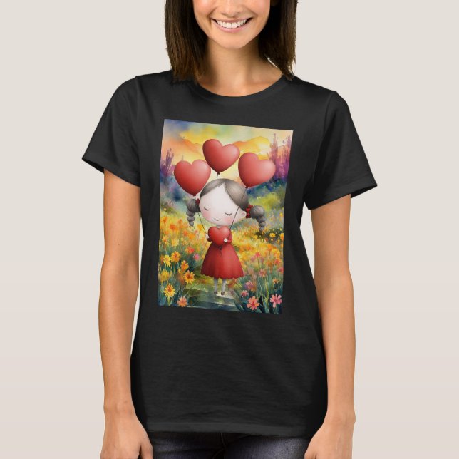 GIVING ALL THE LOVE IN HER HEART T-Shirt (Front)