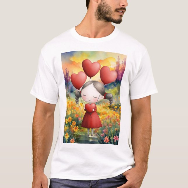GIVING ALL THE LOVE IN HER HEART T-Shirt (Front)